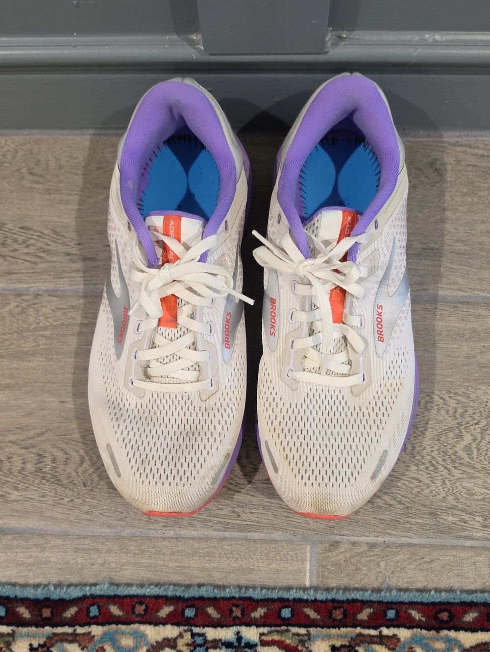 Brooks Women’s White, Purple & Orange Running Shoes